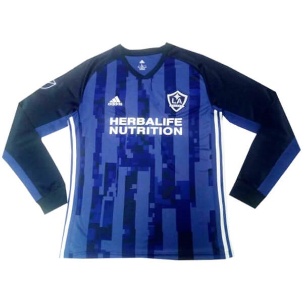 Camiseta Los Angeles Galaxy Replica Segunda Ropa ML 2019/20 Azul